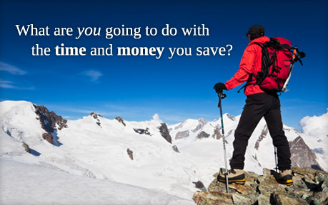 What are you going to do with the time and money you save?